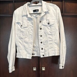 Kut from the Kloth White Denim Jacket